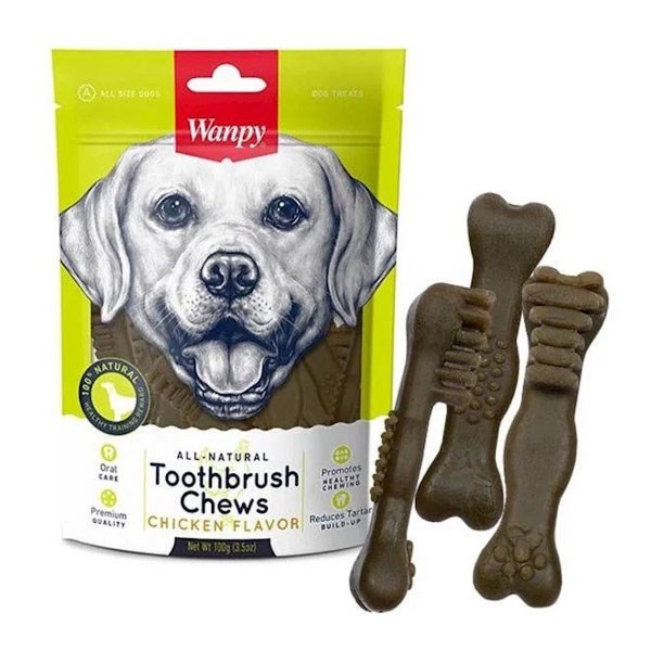 تشویقی مسواکی سگ ونپی مدل Toothbrush Chews Chicken Flavor