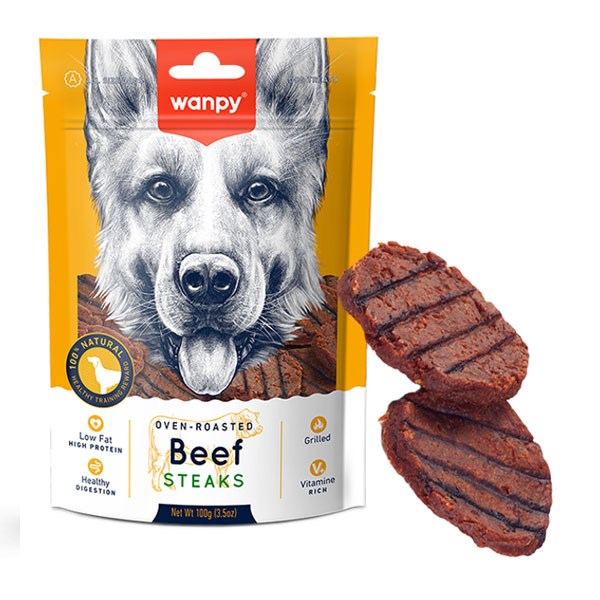 تشویقی سگ ونپی مدل Beef Steaks