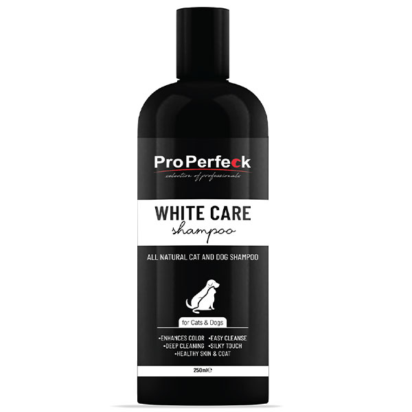 شامپو مخصوص موهای روشن سگ و گربه پروپرفک مدل White Care