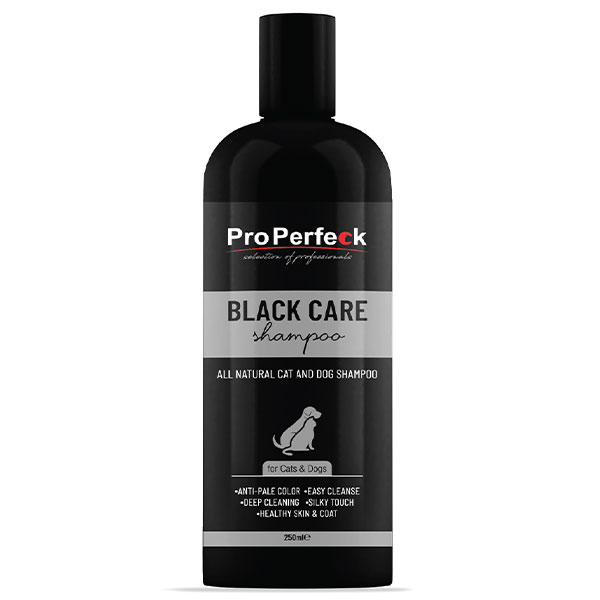شامپو مخصوص موهای مشکی سگ و گربه پروپرفک مدل Black Care
