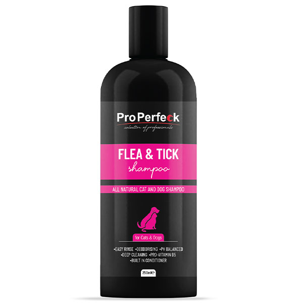 شامپو ضد کک و کنه سگ و گربه پروپرفک مدل Flea & Tick