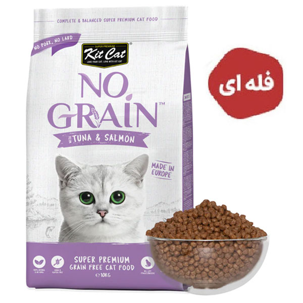 غذای خشک گربه کیت کت با طعم ماهی تن و سالمون
