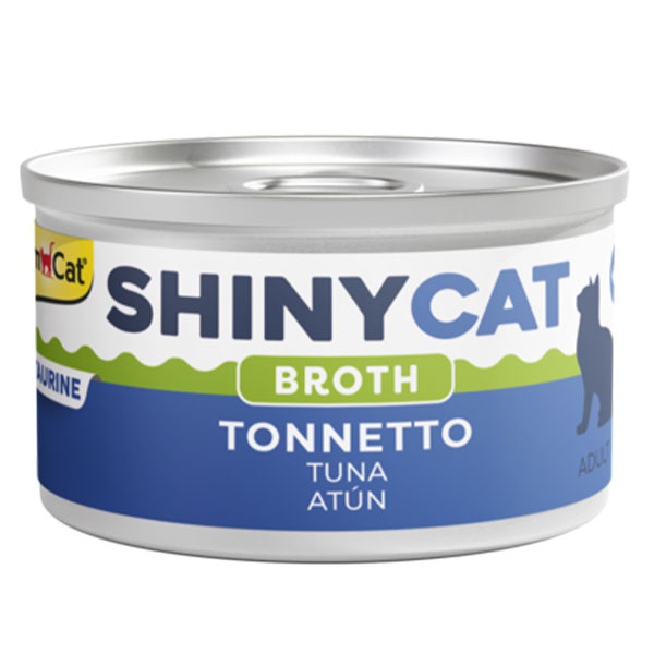 کنسرو گربه SHINY CAT جیم کت طعم ماهی تن در آب گوشت
