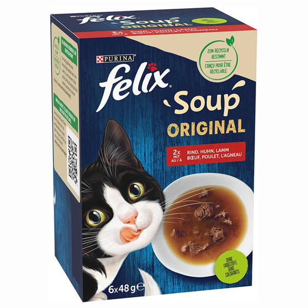 سوپ گربه فلیکس با طعم گوشت گاو