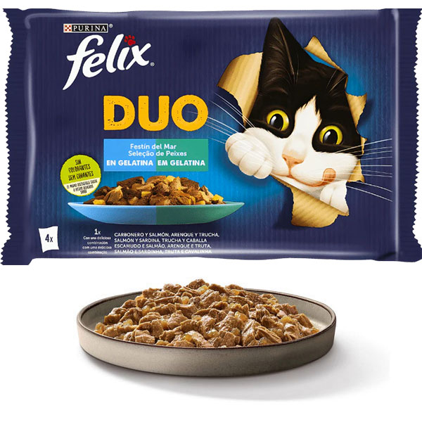 پوچ گربه مالتی پک فلیکس مدل Duo