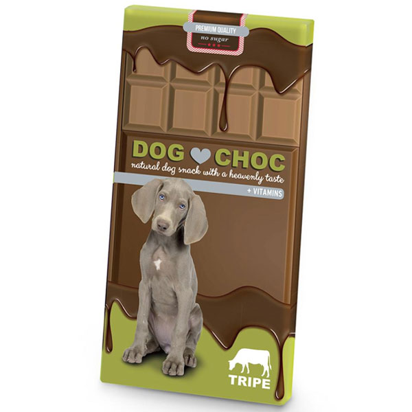 تشویقی شکلات تخته‌ای سگ Dog Choc طعم سیرابی