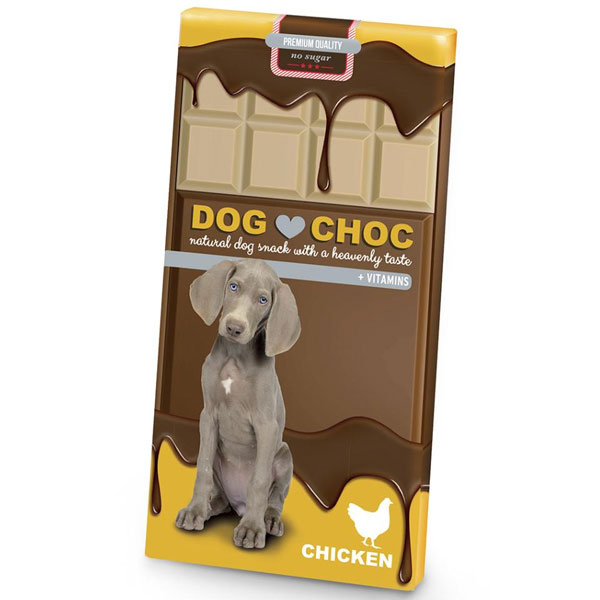 تشویقی شکلات تخته‌ای سگ Dog Choc طعم مرغ