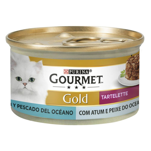 کنسرو گورمت گلد کیکی مدل Tartelette با طم ماهی تن و ماهی اقیانوسی