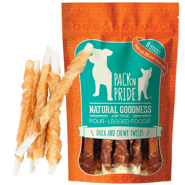 تشویقی سگ پیکن پراید مدل Duck and Chewy Twists
